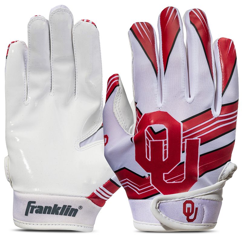 Franklin Sports College Football Youth S/XS Receiver Gloves, Red