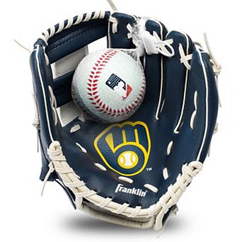Franklin Sports MLB Youth Teeball 9.5" Glove and Ball Set