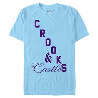 Men's Crooks And Castle Mixed Font Title Logo Graphic Tee