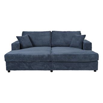 Merax 86.5" Oversized Loveseat Chaise Lounge Sectional Sofa