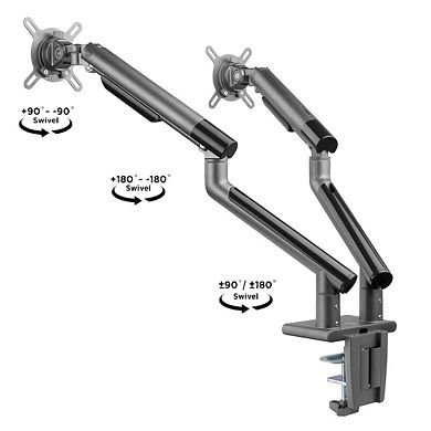 VersaDesk Balanced Monitor Arm - Dual