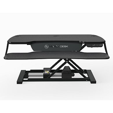 VersaDesk PowerPro® Elite 36" Standing Desk Converter - USB Port & Mobile App (Black)