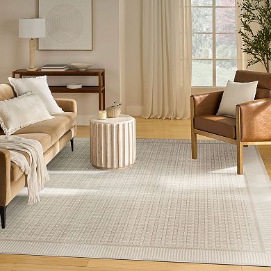Nourison Nordic Bordered Geometric Indoor Area Rug