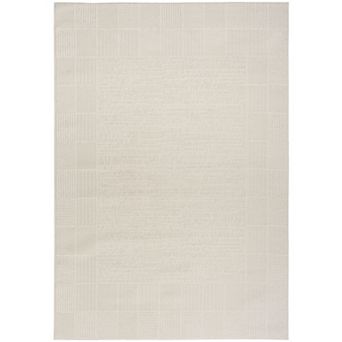 Nourison Nordic Checkerboard Border Indoor Area Rug