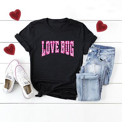 Love Bug Hearts Short Sleeve Graphic Tee