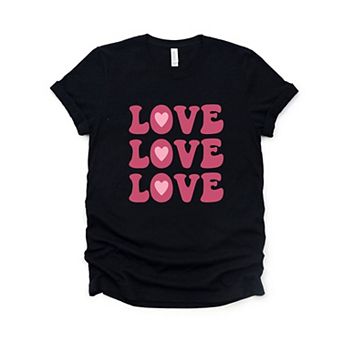 Love Love Love Short Sleeve Graphic Tee