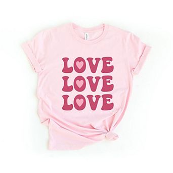 Love Love Love Short Sleeve Graphic Tee