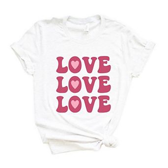 Love Love Love Short Sleeve Graphic Tee