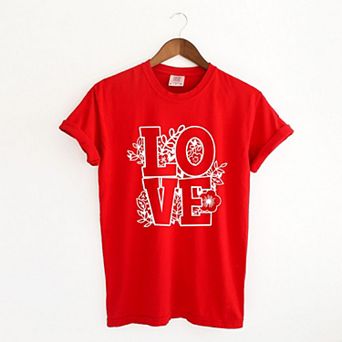 Love Floral Garment Dyed Tees