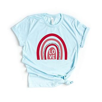 Love Rainbow Short Sleeve Graphic Tee