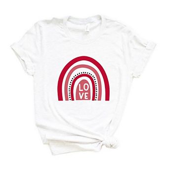 Love Rainbow Short Sleeve Graphic Tee