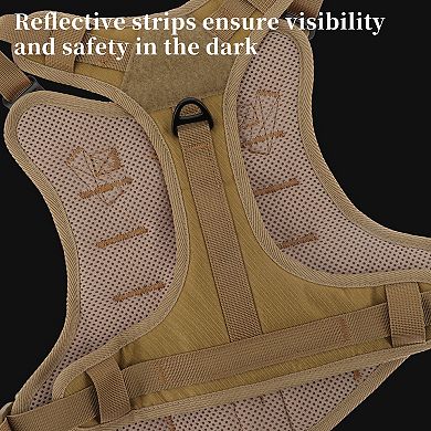 Dog Harness, Mesh Design Dog Harness, Breathable No Pull Dog Vest, for Hiking