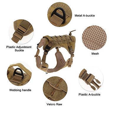 Dog Harness, Mesh Design Dog Harness, Breathable No Pull Dog Vest, for Hiking
