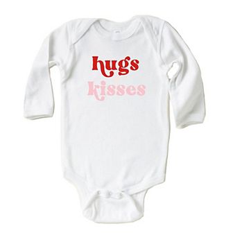 Hugs And Kisses Baby Long Sleeve Bodysuit