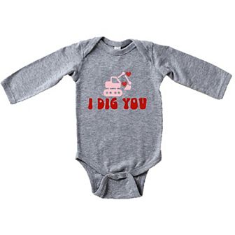 I Dig You Baby Long Sleeve Bodysuit