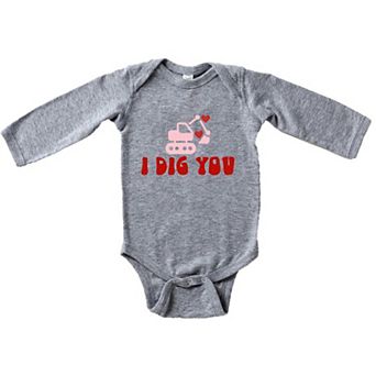I Dig You Baby Long Sleeve Bodysuit