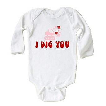 I Dig You Baby Long Sleeve Bodysuit