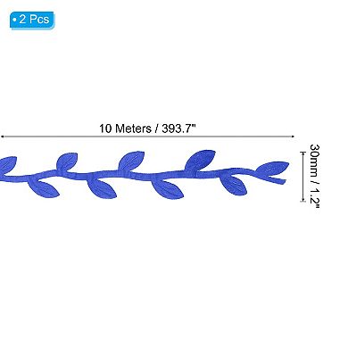 22 Yards Leaf Ribbon, Leaves Trim Rope Artificial Leaf String for Wreath Making Gift Wrapping