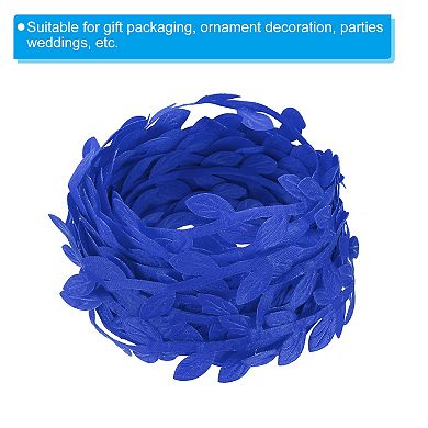 22 Yards Leaf Ribbon, Leaves Trim Rope Artificial Leaf String for Wreath Making Gift Wrapping