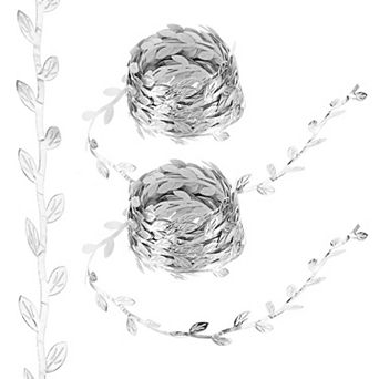 22 Yards Leaf Ribbon, Leaves Trim Rope Artificial Leaf String for Wreath Making Gift Wrapping