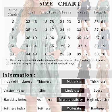 Fashion Round Neck Solid Color Casual Dress