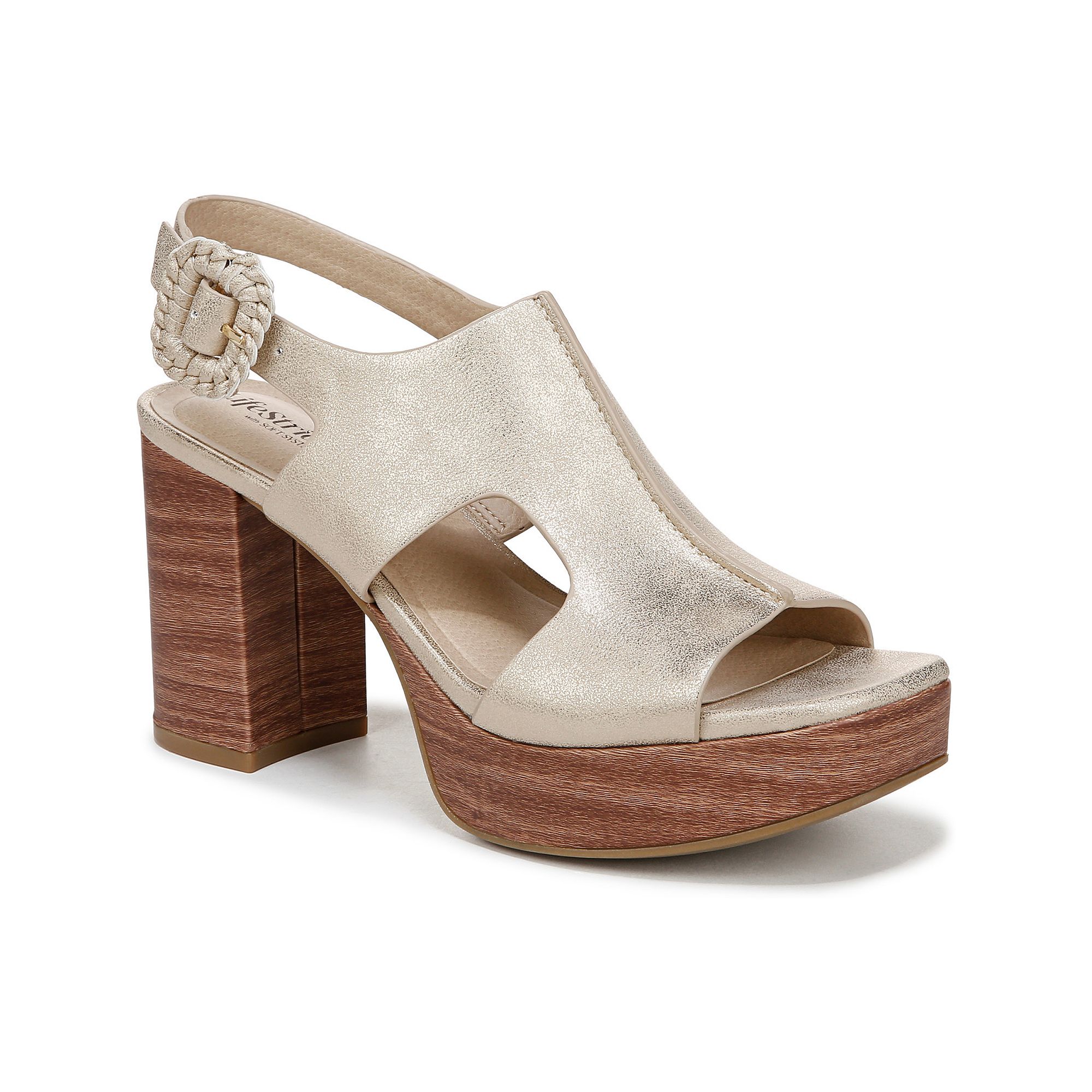 LifeStride Audra Womens Platform Heels, Size: 6.5 Wide, Gold