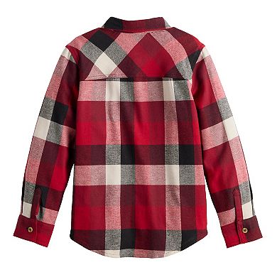 Boys 4-12 Jumping Beans® Flannel Button-Down Shirt