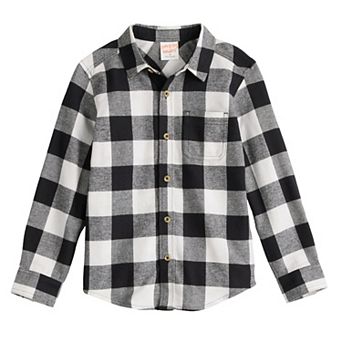 Boys 4-12 Jumping Beans® Flannel Button-Down Shirt