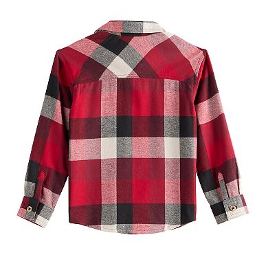 Baby & Toddler Boy Jumping Beans® Flannel Button Down Shirt