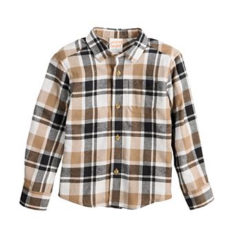 Baby & Toddler Boy Jumping Beans® Flannel Button Down Shirt
