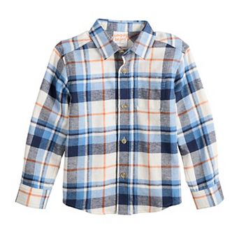 Baby & Toddler Boy Jumping Beans® Flannel Button Down Shirt