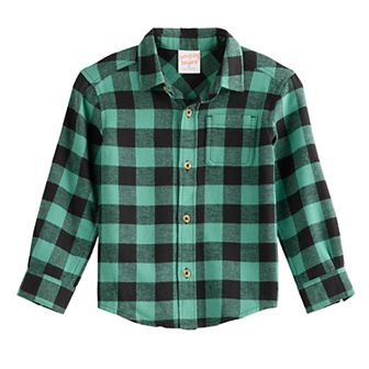 Baby & Toddler Boy Jumping Beans® Flannel Button Down Shirt