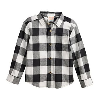 Baby & Toddler Boy Jumping Beans® Flannel Button Down Shirt