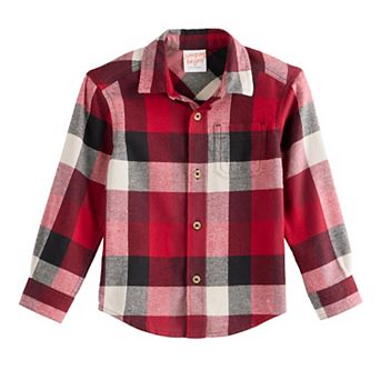 Baby & Toddler Boy Jumping Beans® Flannel Button Down Shirt