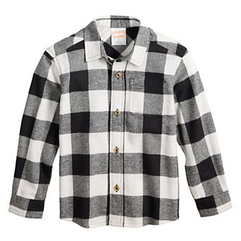 Toddler Boy & Boys 4-12 Jumping Beans® Adaptive Flannel Button Down Shirt