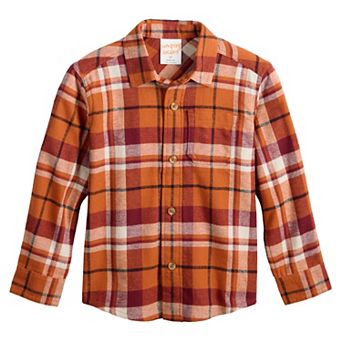 Toddler Boy & Boys 4-12 Jumping Beans® Adaptive Flannel Button Down Shirt