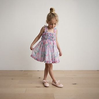 Baby & Toddler Girl Smurfs Flower Ruffle Dress