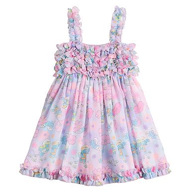 Baby & Toddler Girl Smurfs Flower Ruffle Dress
