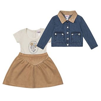 Baby & Toddler Girl Little Lass 2 pc Jacket & Floral Design Dress Set