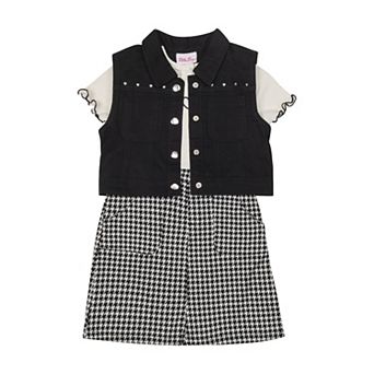 Girls 4-6x Little Lass 2 pc Vest & Dress Set