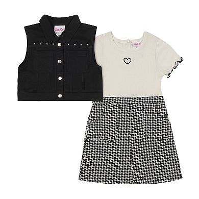 Girls 4-6x Little Lass 2-pc. Vest & Dress Set