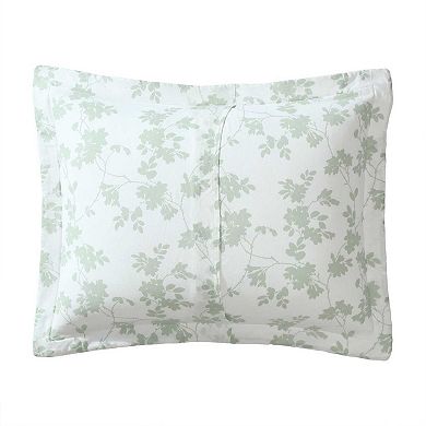 Laura Ashley Adorabelle Silhouette Green King Quilt Set