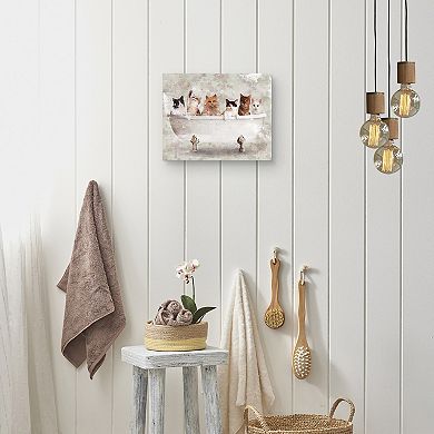 Bath Buddies II Canvas Wall Art