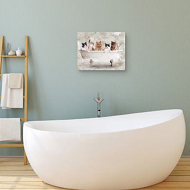 Bath Buddies II Canvas Wall Art