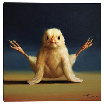 Yoga Chick Firefly Canvas Wall Art