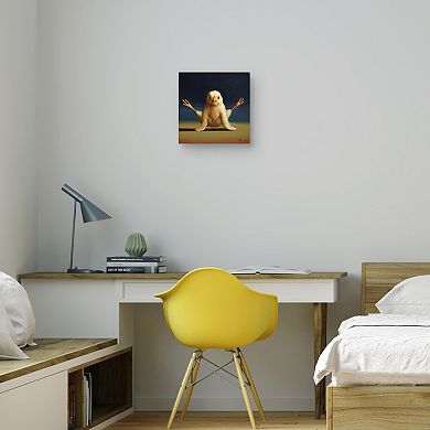 Yoga Chick Firefly Canvas Wall Art