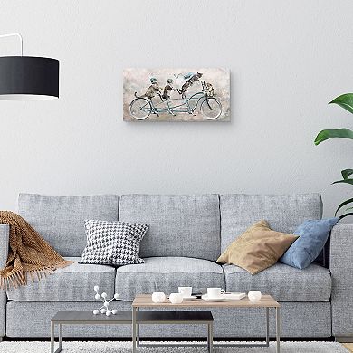 Tandem Cats Canvas Wall Art