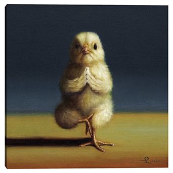 Yoga Chick Tree Pose Canvas Wall Art