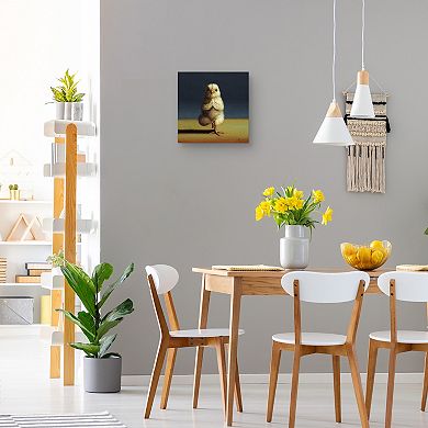 Yoga Chick Tree Pose Canvas Wall Art