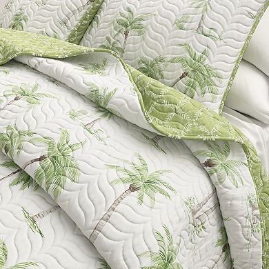 Madelinen® Palm Tree Reversible Quilt Set with Shams
